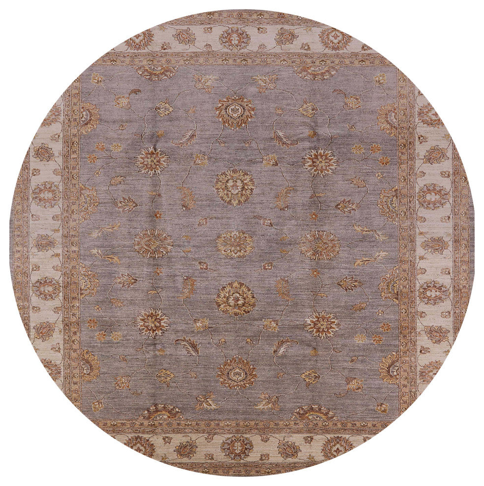Ahgly Company Indoor Round Mid-Century Modern Area Rugs, 8' Round