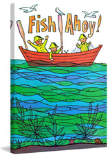 "Fish Ahoy!" Painting Print on Canvas by Curtis