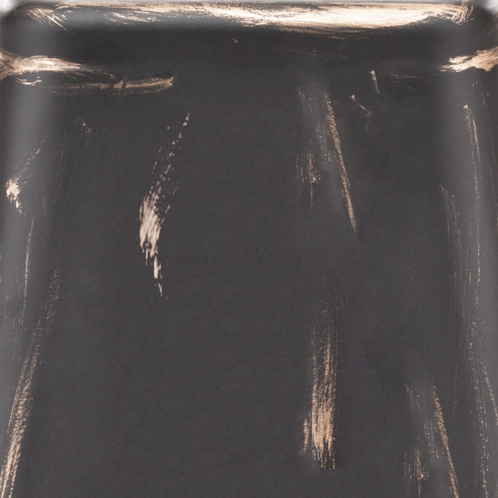 Marius Barstool Antique Black Gold, Set of 2