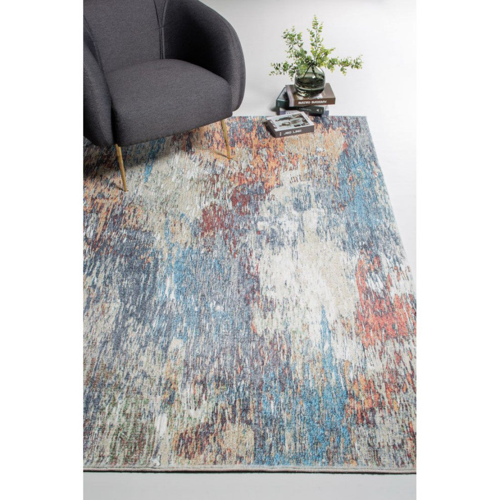 KAS Roxy 2801 Blue/Red Mirage Area Rug, 5'x7'6"
