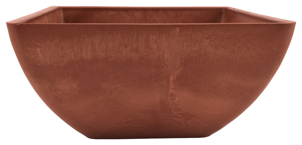 Simplicity Square Pot, Terra-Cotta, Small