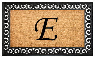 Calloway Mills Gabriel Monogram Doormat, Letter E