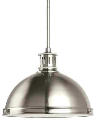 Pratt Street 2-Light Pendant, Brushed Nickel