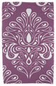 30x60" Veranda, Geometric Print Beach Towel, Purple