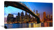 "Manhattan City With Bridge Under Blue Sky" Wall Art, 60"x28", 1 Panel