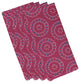 Happiness Is? Floral Print Napkin, Pink Cheeks, Set of 4