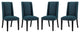 Baron Dining Chair Fabric Set of 4