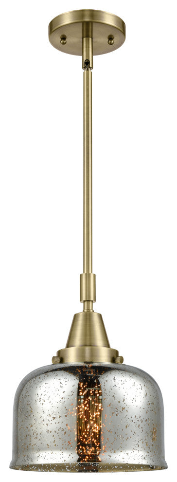 Innovations Lighting 447-1S-AB-G78-LED Large Bell 1 Light 8" Mini Pendant