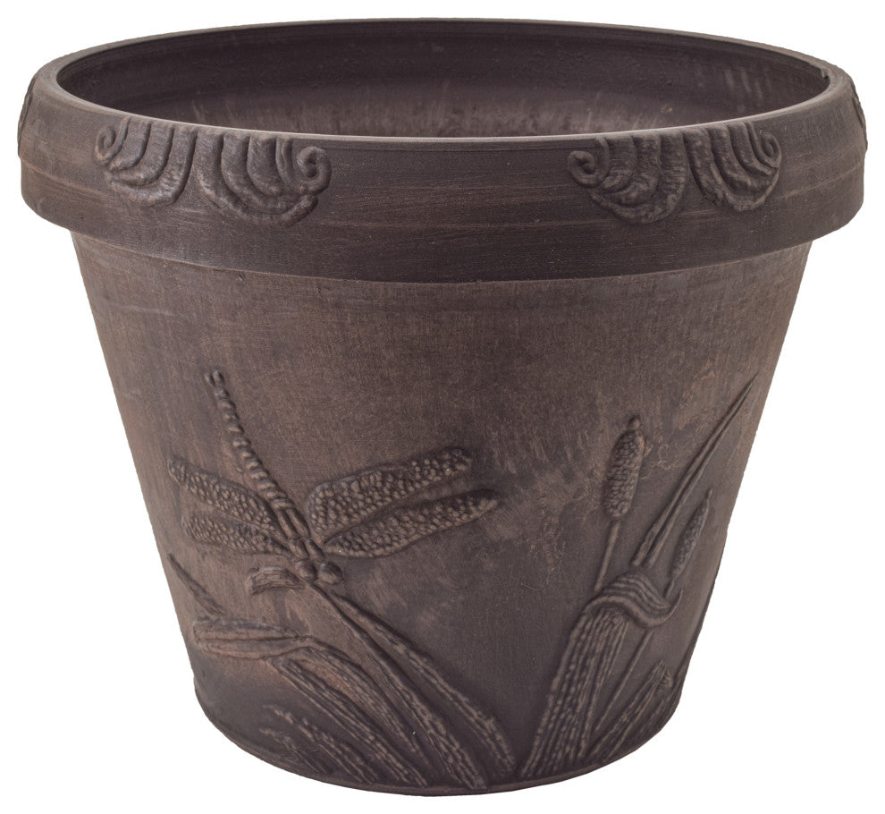 Dragonfly Pot, Chocolate
