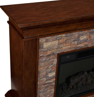 Springfield Simulated Stone Electric Fireplace
