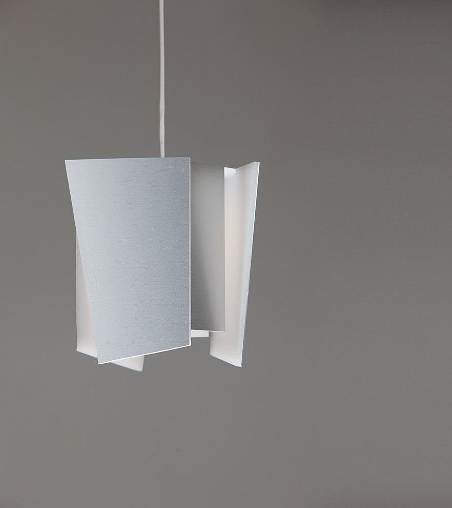 Levis LED Mini Pendant, Brushed Aluminum