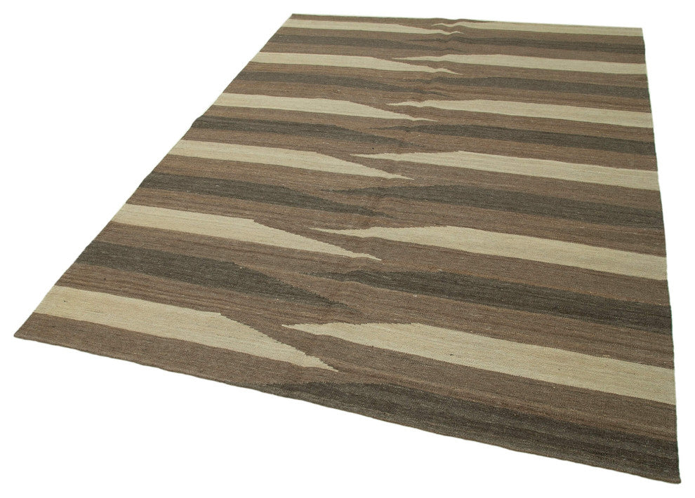 Rug N Carpet - Hand-knotted Oriental 5' 10'' x 7' 10'' Flatweave Wool Kilim Rug