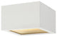 Outdoor Kube Flush Mount in Satin White