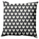 Simple Tulip Design Decorative Throw Pillow, Pepper, 26"x26"