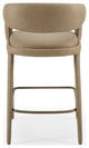 Modrest Faerron Modern Tan Leatherette Counter Chair