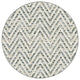 Couristan Tortola Indoor/Outdoor Accent Rugs - 50+ Custom Sizes, Silver, Round 6'