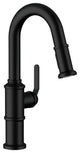 Kinzie Single Handle Pull-Down Prep Faucet, Satin Black