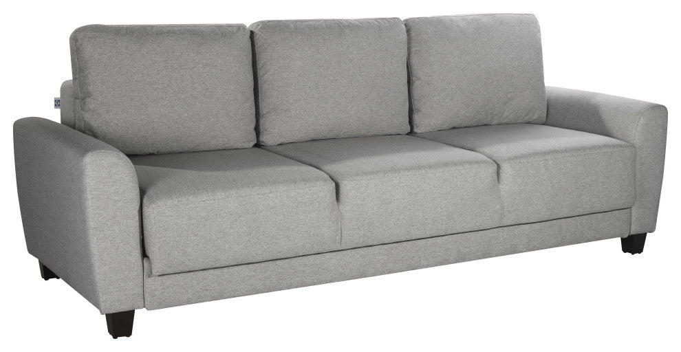 Sealy TruFit Klein Queen Dropback Sofa Bed Convertible, Silver