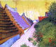 Vincent Van Gogh Street in Saintes-Maries, 20"x25" Gallery Wrapped Canvas