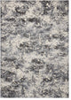 Michael Amini Gleam MA603 Area Rug, Ivory/Slate, 3'10" x 5'10"