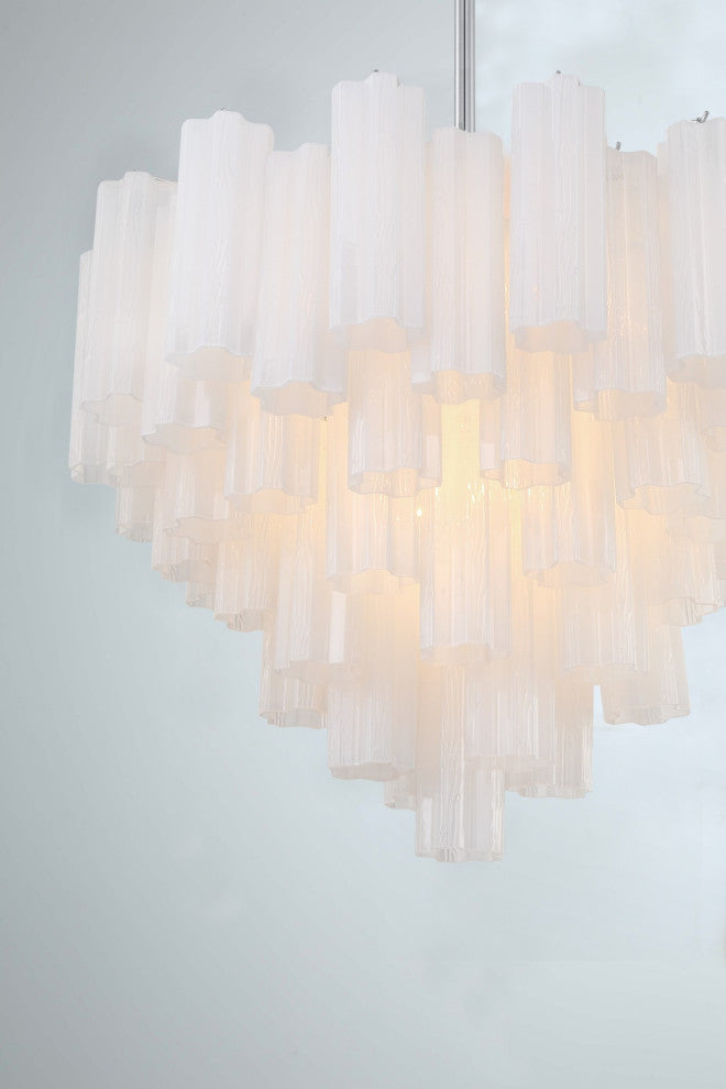 Crystorama Lighting Group ADD-312-WH Addis 12 Light 27"W - Polished Chrome