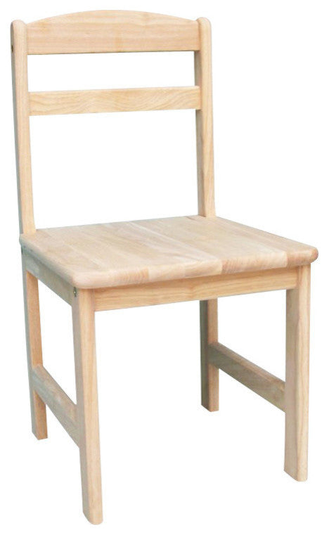 International Concepts Unfinished Kids Chair Set