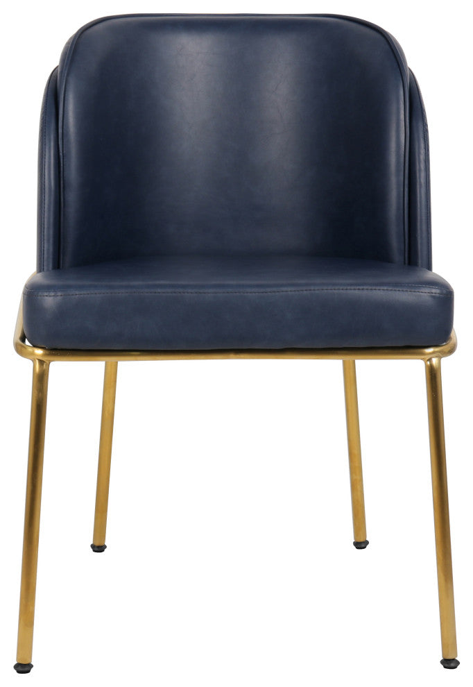 Jagger Upholstered Dining Chair, Navy, Set of 2
