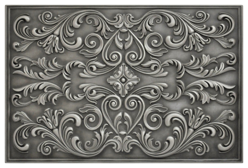 Cypress Pewter Nickel  Matte Finish 16"x 24" Hand Made Metal Mural
