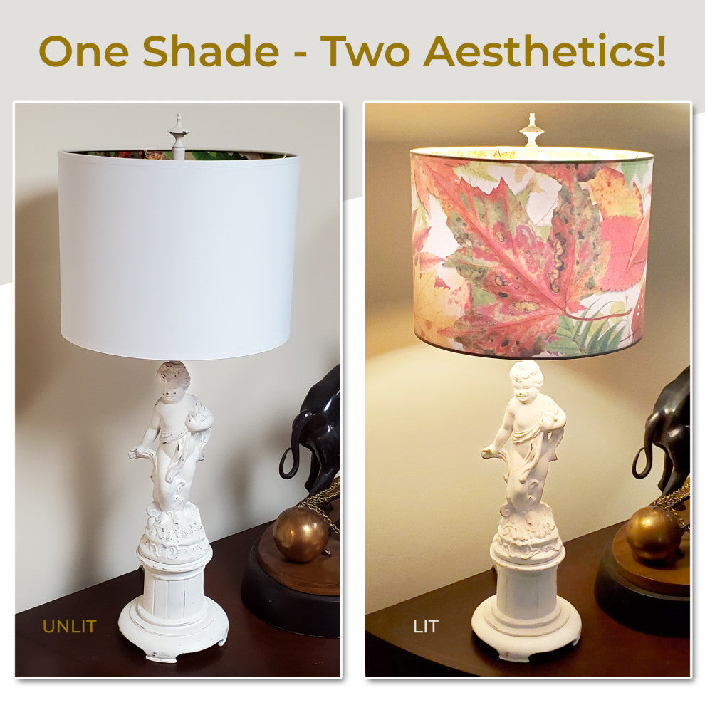 Royal Designs Modern Trendy Decorative 2-Sided Silhouette Hardback Lampshade, Au