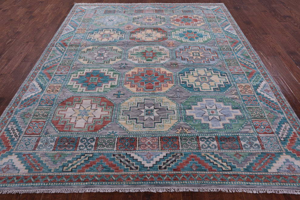 8' 3" X 9' 11" Fine Turkmen Ersari Hand Knotted Rug - Q15644