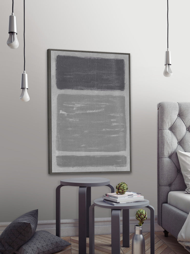 "Justified End" Floater Framed Painting Print on Canvas, 12x18