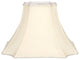 Square Bell with Inverted Corners Designer Lampshade, Eggshell