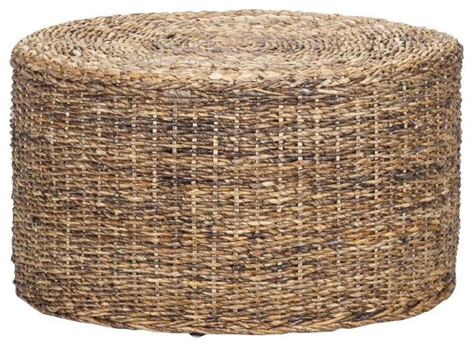 Trent Home Transitional Round Wicker/Rattan Coffee Table in Multi Brown