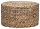 Trent Home Transitional Round Wicker/Rattan Coffee Table in Multi Brown