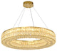 Bacci Crystal Wheel Chandelier, Gold