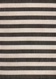 Negril Two-Tone Wide Stripe Indoor/Outdoor Area Rug, Black/Beige, 8x10