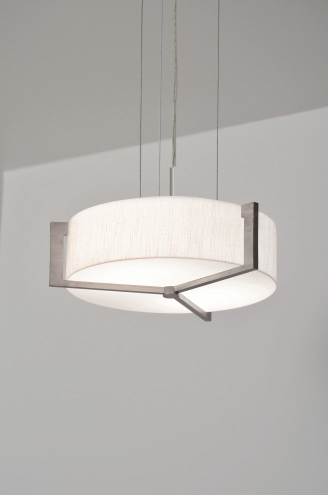 Apex Pendant LED 42W - Weathered Grey - Jute