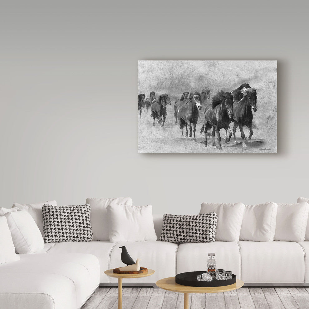 "Wild Horses 2" by Ata Alishahi, Canvas Art, 12"x19"