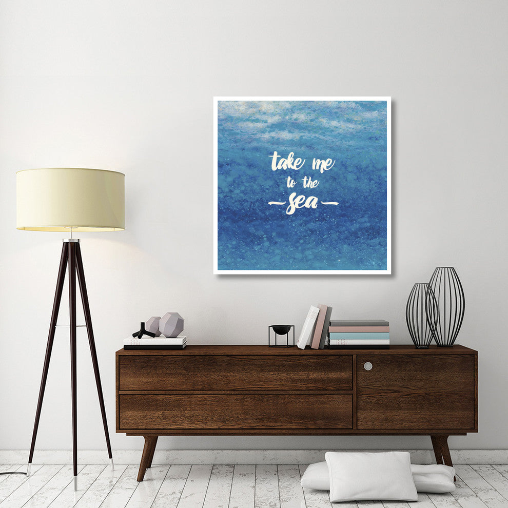 "Underwater Quotes I" Digital Paper Print by James Wiens, 42"x42"
