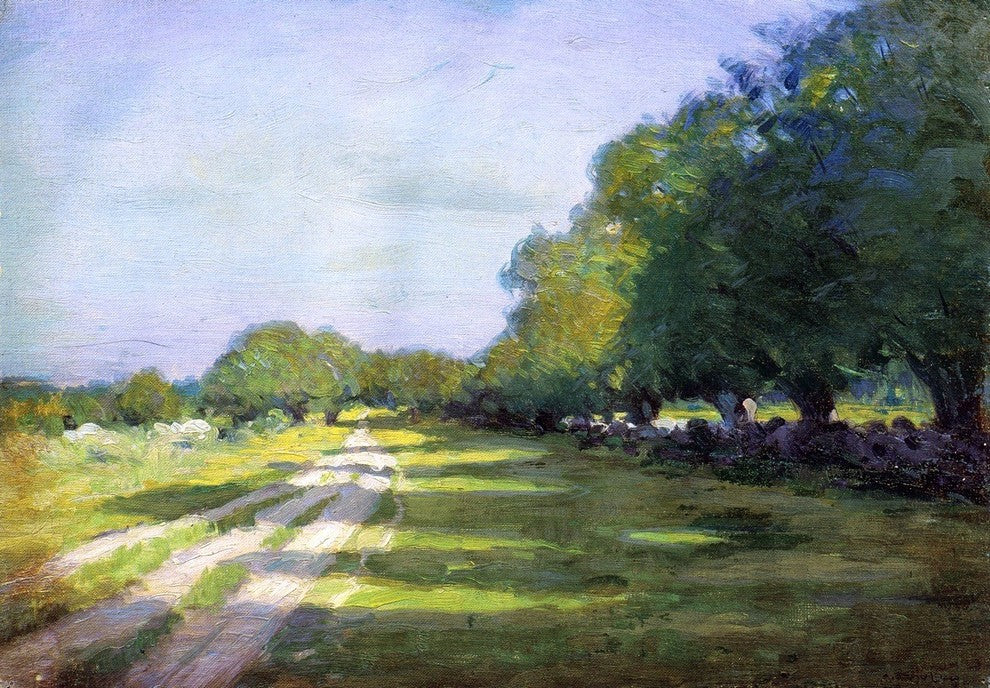 Arthur Wesley Dow Sun Dappled Path, 18"x27" Wall Decal Print