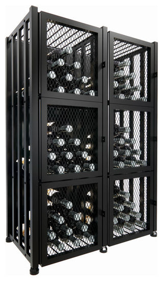 Case and Crate Locker 3 metal wine storage kit, 96 Bottles