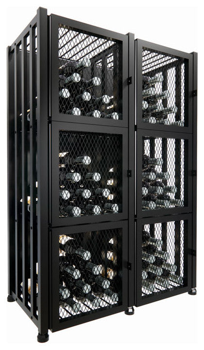 Case and Crate Locker 3 metal wine storage kit, 96 Bottles