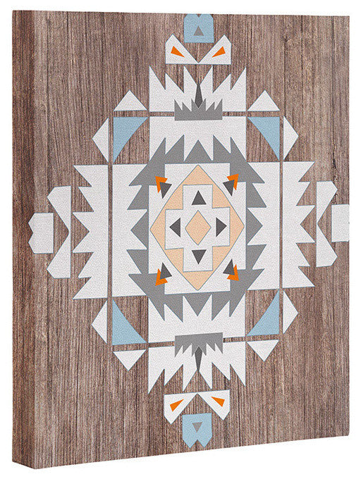 Deny Designs Iveta Abolina Cream Tribal Art Canvas