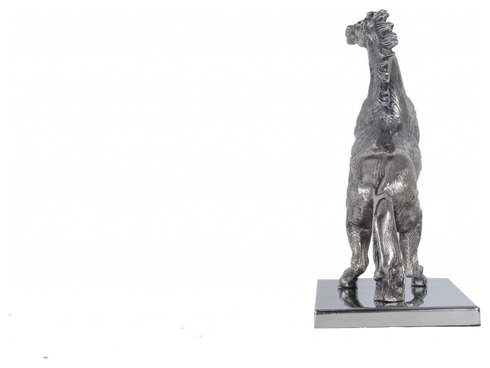 5" X 12.5" X 11" Horse Statue With Base