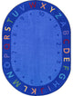 Lively Letters 7'8" X 10'9" Oval Area Rug, Color Multi