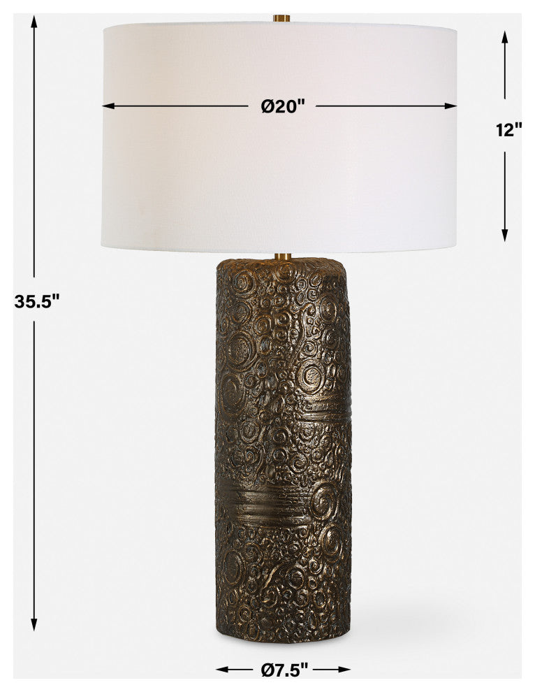 Uttermost Malaga Brass Table Lamp