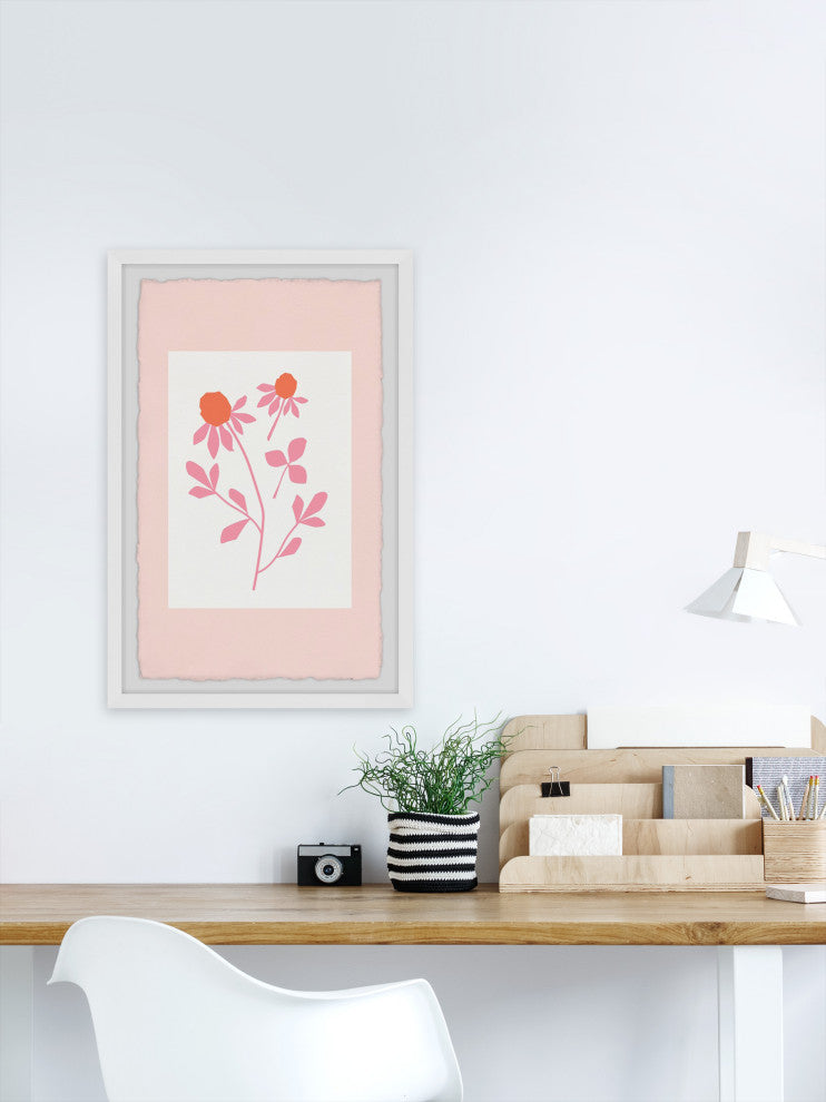 "Touch the Leaf" Framed Painting Print, 24x36