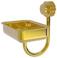 Venus Wall Mount Soap Dish With Dotted Accents, Polished Brass