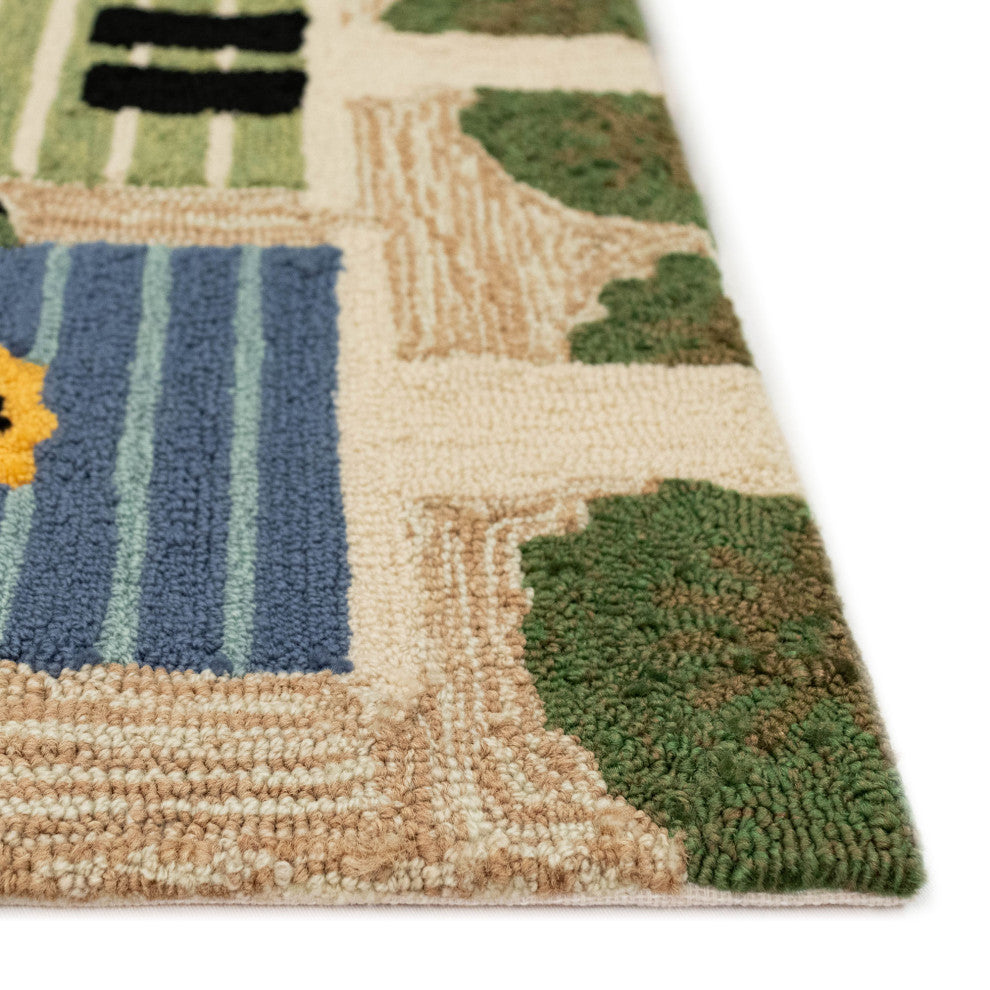 Frontporch Birdhouses Mat, Neutral, 1'8"x2' 6"