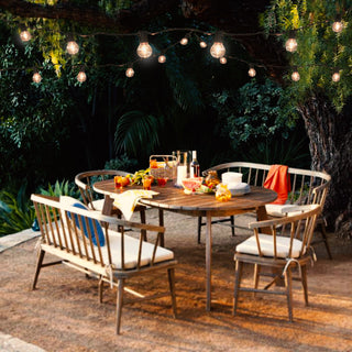 Brightech Ambience Pro - Globe, Waterproof LED Outdoor String Lights 24ft, Black